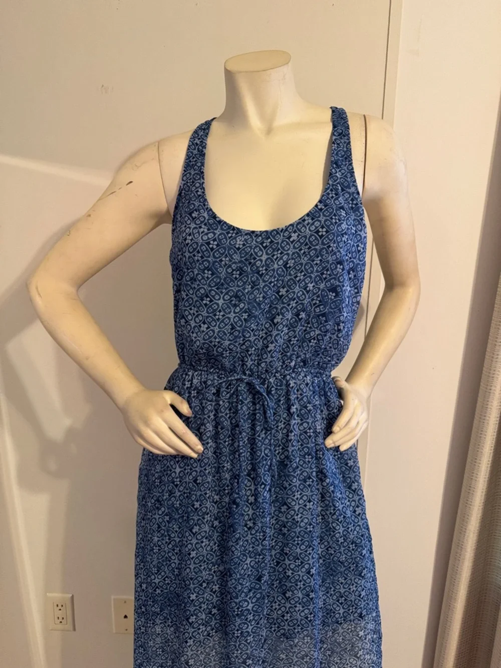 Abercrombie & Fitch Navy Blue Floral Maxi Dress